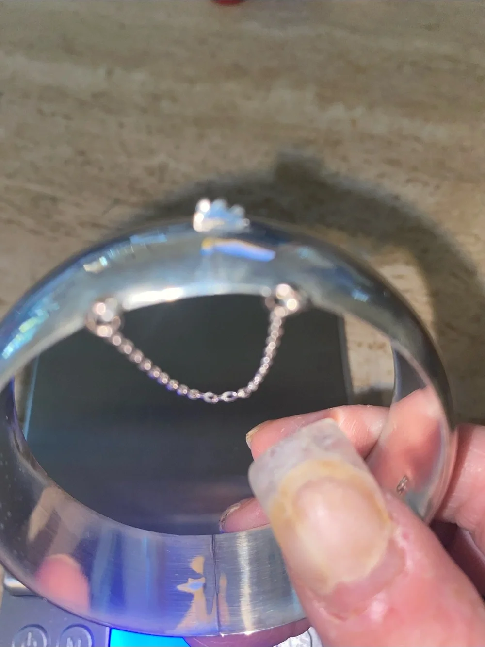 Pure Sterling Silver Wide Bangle Bracelet - Brand New